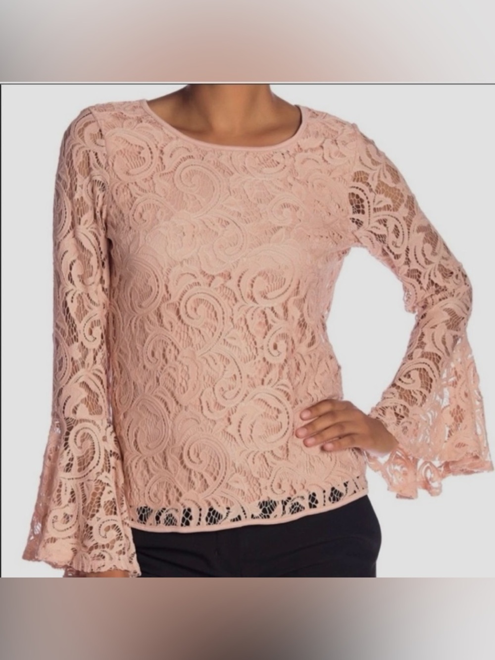 Adrianna Papell Lace Blouse